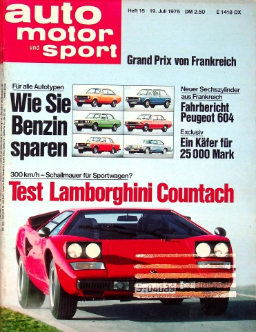 Deckblatt Auto Motor und Sport (15/1975)